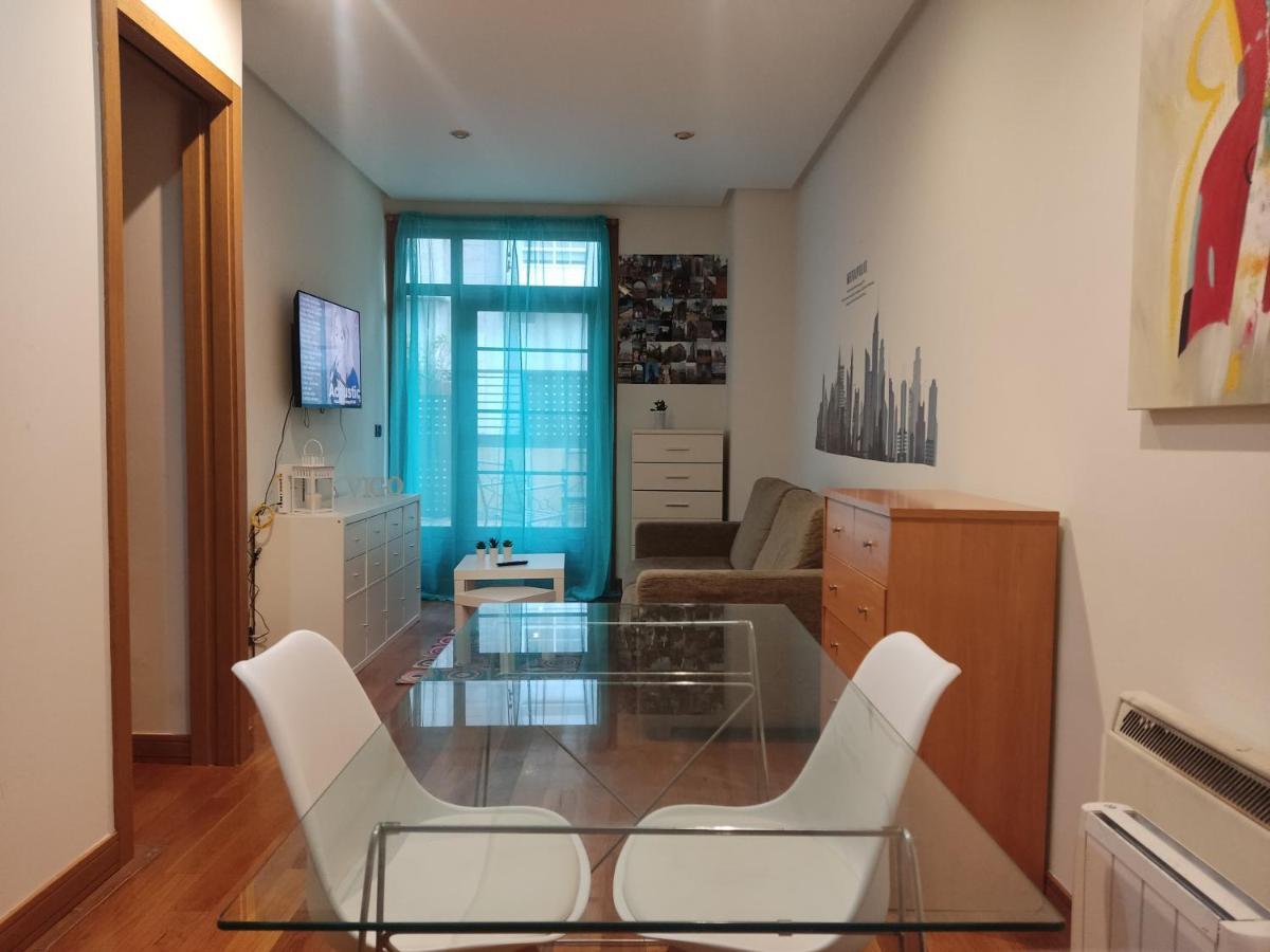 Appartement Pleno Centro, Terraza, Principe, 5 Min Casco Vello Y Estacion Ave à Vigo Extérieur photo